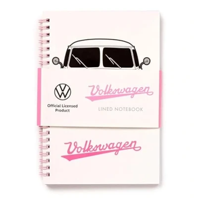 Afbeelding van Notitieboekje A5 Volkswagen Busje VW T1 Summer Camper Spiraal Gebonden Gelinieerd 21x14.5x1cm