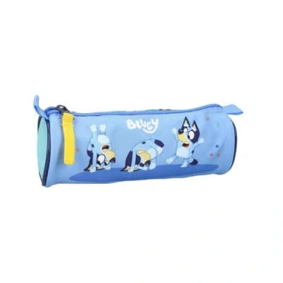 Afbeelding van mybagstory Pennenetui Bluey Blauw Kind School Kleuterschool Kinderkamer Etui voor jongens Maat 21 cm, Blauw, Kind, Klassiek, klassiek
