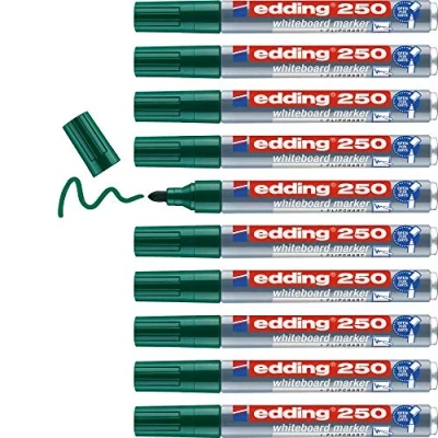 Afbeelding van Viltstift edding 250 whiteboard rond 1.5 3mm groen