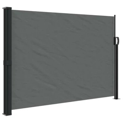 Afbeelding van Windscherm uittrekbaar 140x500 cm antracietkleurig