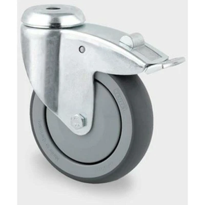 Image de TENTE 2477 PJP 125 P30 11 roulette pivotante avec frein en caoutchouc mm max. 100 kg 00064901GK