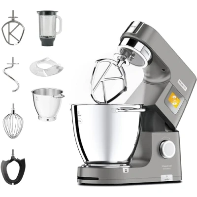Image de Titanium chef pâtissier xl kwl90. 034si batteur 1400 w métal inox gris