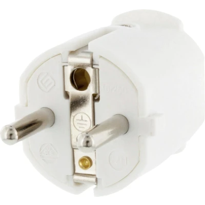 Afbeelding van Scanpart Stekker Met Ra, Pvc Wit