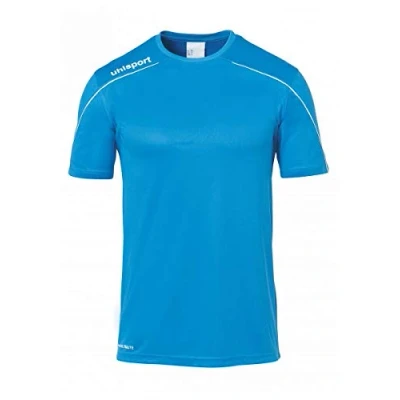 Afbeelding van Uhlsport Stream 22 Shirt Korte Mouw Kinderen Cyaan / Wit Maat: 140