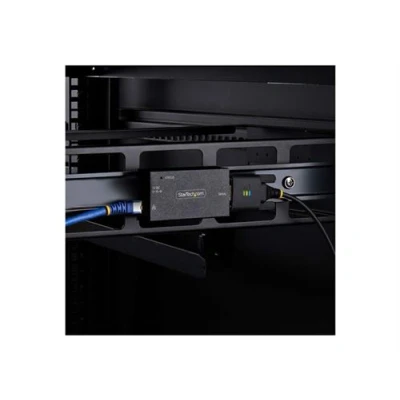 Image de StarTech.com Adaptateur Série vers Ethernet à 1 Port, LAN RS232 DB9 Serveur de périphérique 100Mb LAN, RS 232 montable mur/rail DIN Conformité TAA