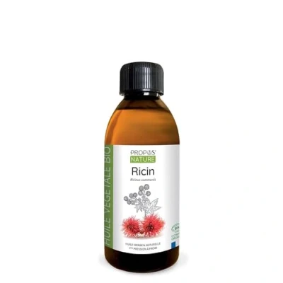 Afbeelding van PROPOS&#039;NATURE Biologische ricinusolie, 100% zuiver en natuurlijk, 200 ml