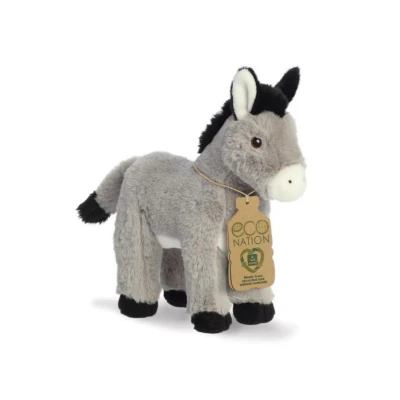 Afbeelding van Eco Nation Pluchen Knuffel Ezel 28 cm