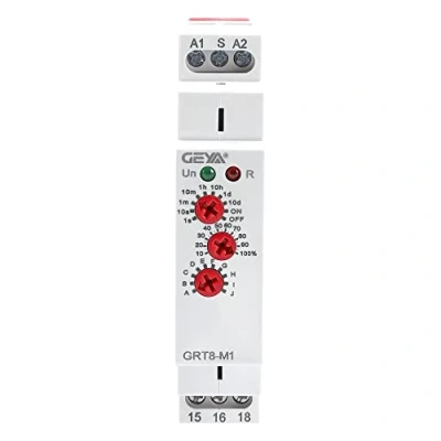 Afbeelding van GEYA 16 A multifunctioneel tijdrelais, 10 functie, AC230 V, 1SPDT, bediening tijdrelais (GRT8 M1, AC230V)