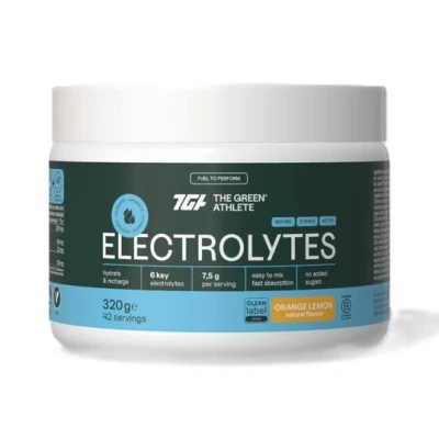 Afbeelding van Green Athlete Electrolytes orange lemon 320g