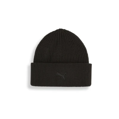 Afbeelding van Wardrobe Essentials chunky beanie met middelhoge kruin, Zwart PUMA