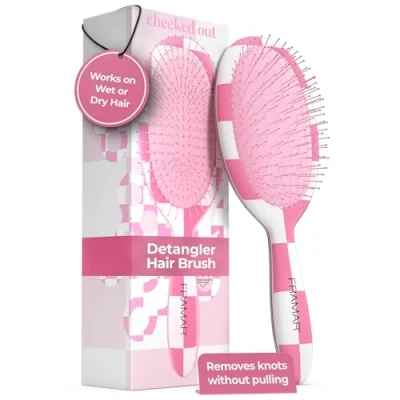 Afbeelding van Framar Wet Hair Brush Detangler Krullend Haar Borstel Vrouwen Haarborstel Set Voor Ontwarren