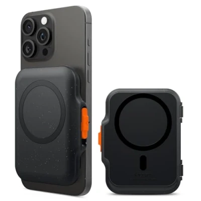 Afbeelding van Spigen TinTap MagFit+ Magnetische kaarthouder, ontworpen voor MagSafe, compatibel met iPhone 16/15/14/13/12 Magsafe Wallet modellen, zwart