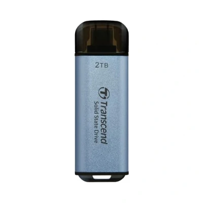 Image de Transcend ESD300C SSD 2 To externe (portable) USB 3.2 Gen 2x1 (USB C connecteur) bleu ciel