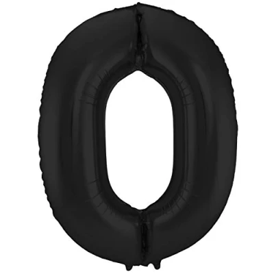 Image de Feuille de ballon Figure 0 Matte Noir Metallic 86cm