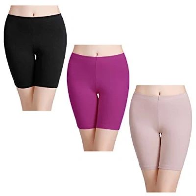 Afbeelding van wirarpa Fietsonderbroek voor dames, hoge taille, katoen, S 5XL, Veelkleurig 19 3 stuks