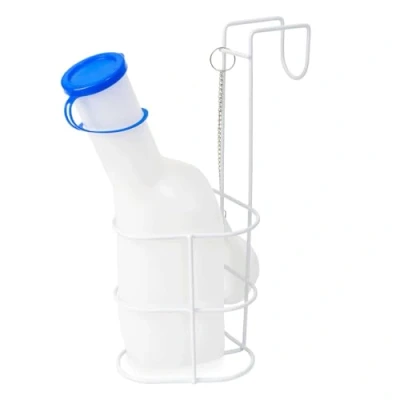 Image de Urinal pour homme avec support, ARNOMED 1000ml, PP anti fuite, couvercle &amp; fixation le lit, Toilette mobile