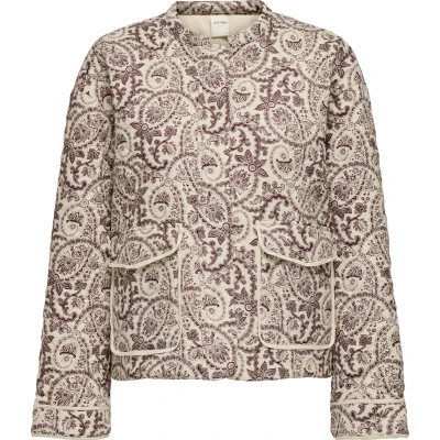 Afbeelding van Only Jas Onlhallie Quilted Jacket Otw Noos 15328523 Egret/zinfandel Dames Maat XS