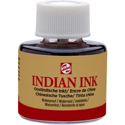 Afbeelding van Oost Indische inkt Talens zwart 11ml