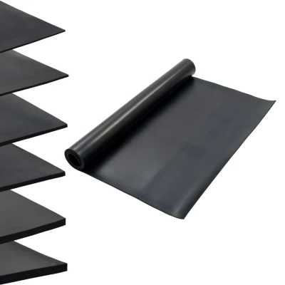 Afbeelding van Vloermat anti slip 6 mm 1,2x2 m rubber glad