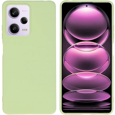 Afbeelding van iMoshion Hoesje Geschikt voor Xiaomi Redmi Note 12 Pro / Poco X5 5G Siliconen Color Backcover groen