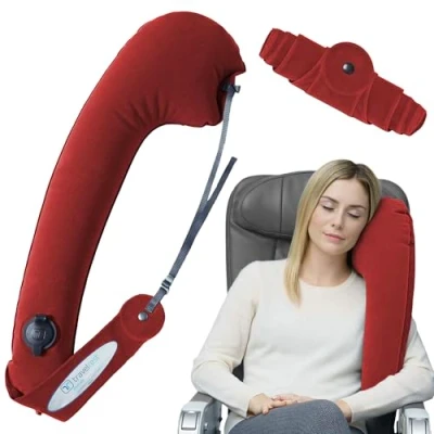 Afbeelding van Travelrest Ultiem reiskussen Ergonomisch Ga zitten om te slapen Snel en (klein oprolbaar) (2 jaar garantie)