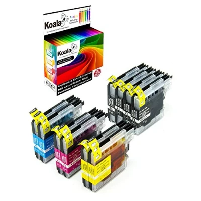 Afbeelding van Koala 10 stuks inktpatronen compatibel met Brother LC985 LC980 LC1100 voor DCP 145C 195C 165C MFC 250C 490CW 5490CN 5890CN 6490CW 4*BK 2*C 2*M 2*Y