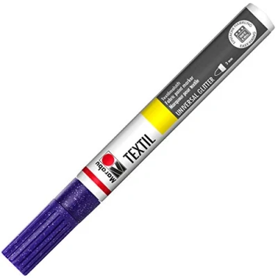 Afbeelding van Textil painter punt 3 mm Violet glitter