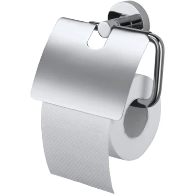 Afbeelding van Haceka Kosmos Toiletrolhouder met Klep Chroom wordt vertaald naar: