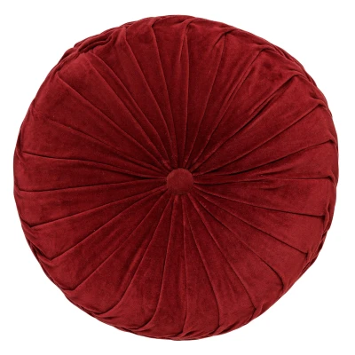 Afbeelding van Dutch Decor KAJA Sierkussen rond velvet 40 cm Merlot rood