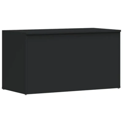 Afbeelding van vidaXL Opbergdoos, zwart, 84 x 42 46 cm, bewerkt hout