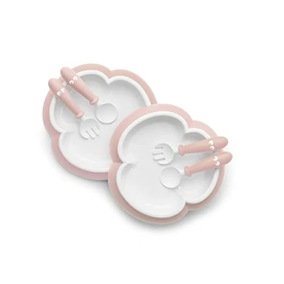 Afbeelding van BabyBjörn Babyservies 3 delig 2 sets Pastelgroen