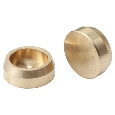 Afbeelding van Afsluitplaat messing 22 mm 2 stuks