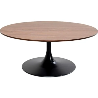 Afbeelding van Salontafel Schickeria 110cm walnoot en zwart Kare Design
