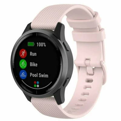 Afbeelding van Garmin Vivomove 3 / HR Luxe Sport Style Trend Sportband met motief Lichtroze