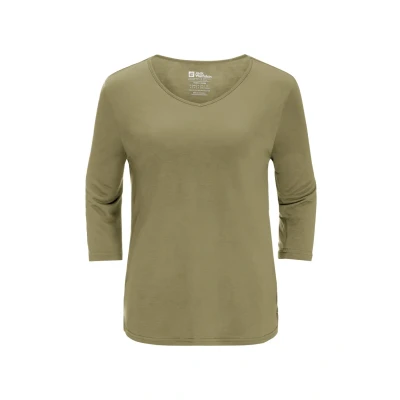Afbeelding van Jack Wolfskin MOLA 3/4 Longsleeve, Dames, Maat: Medium, Bay leaf