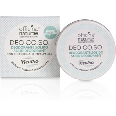Afbeelding van Deo CO.SO. Natural Vaste Deodorant zonder Parfum met Bio Ingrediënten voor gevoelige huid Officina Naturae