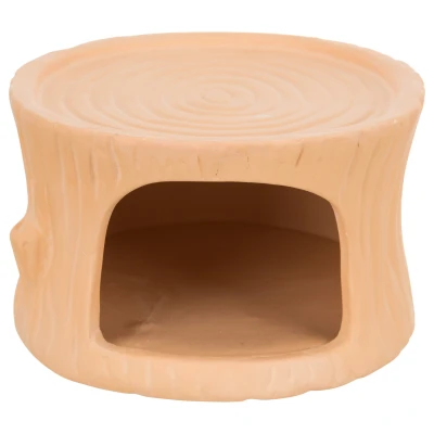Afbeelding van Trixie Keramiekhuis Boomstam Kooi Accessoire 11x6x10 cm Terracotta