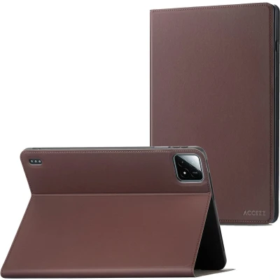 Afbeelding van Accezz Tablet Hoes Geschikt voor Xiaomi Pad 6S Pro 12.4 Classic Case Bruin