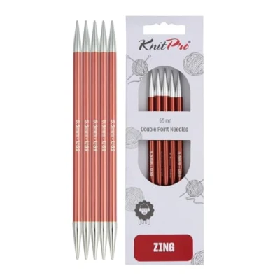 Afbeelding van KnitPro Zing sokkennaalden 20cm 5.50mm