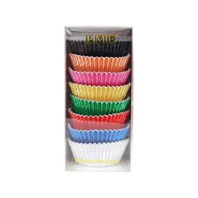 Afbeelding van PME BC950 Cupcake vormpjes van metaalfolie, gesorteerd, 8 stuks