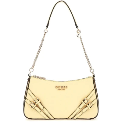 Afbeelding van GUESS Schoudertas Bramina Top Zip Shoulder Bag Cornsilk Lichtgeel