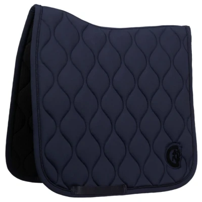 Afbeelding van Kentucky Zadeldekje Wave 3D logo Dressuur Navy Full