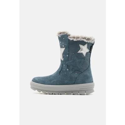 Afbeelding van Superfit Flavia Snowboots voor kinderen, Maat: 27, Blau/silber Leer en textiel