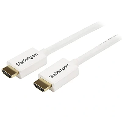 Image de StarTech.com câble HDMI haute vitesse Ultra HD 4k de 3 m Cordon CL3 pour installation murale M/M Blanc