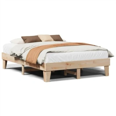 Image de vidaXL Cadre de lit sans matelas 140x190 cm bois pin massif850671