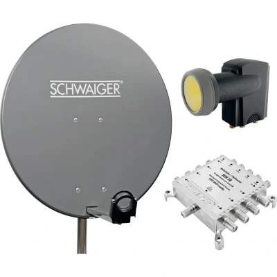 Afbeelding van Schwaiger SPI9961SET5 Satellietset zonder receiver Aantal gebruikers: 8 80 cm