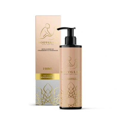 Afbeelding van BodyGliss Massage Olie En Glijmiddel In 1 Aardbei &amp; Champagne 150 ml