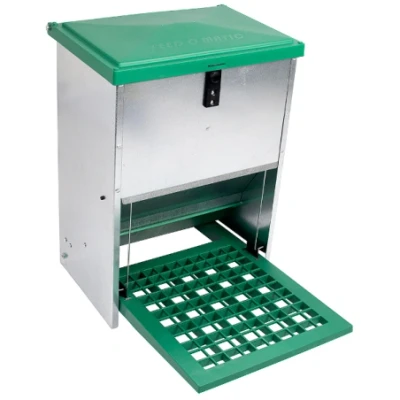 Afbeelding van Olba Automatische Voerbak 12 kg Groen Zink