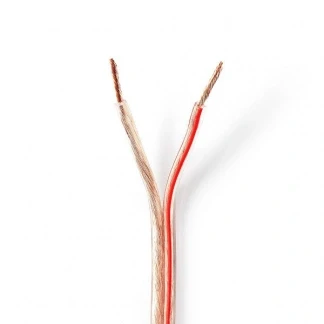 Afbeelding van Luidsprekerkabel op rol 25 meter (2.5 mm², 100% koper, Transparant)