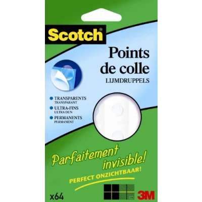 Afbeelding van Scotch transparante lijmdruppels (64 stuks)